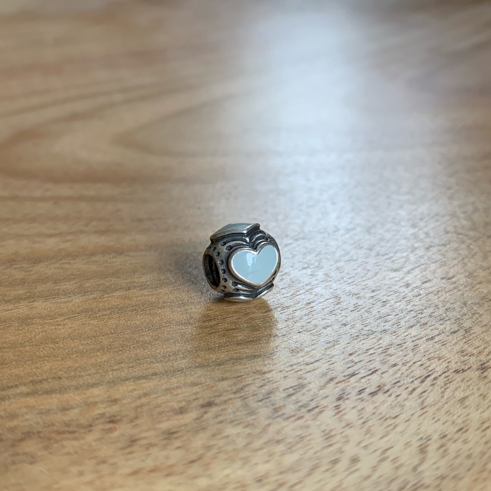 Pandora Pale Blue Heart Charm ✨💓